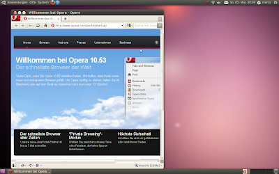 Ubuntu-Linux 10.04 auf dem Laptop: Opera